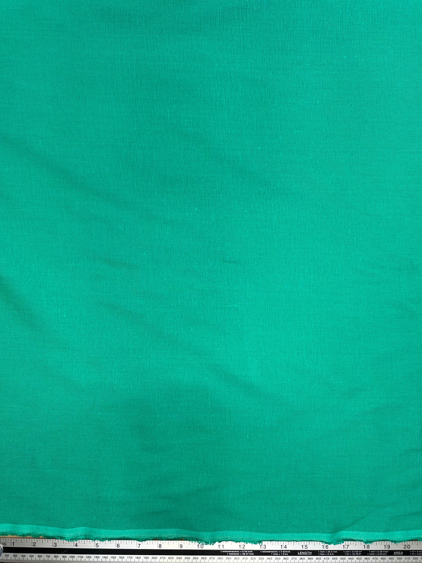 100% Irish linen Green