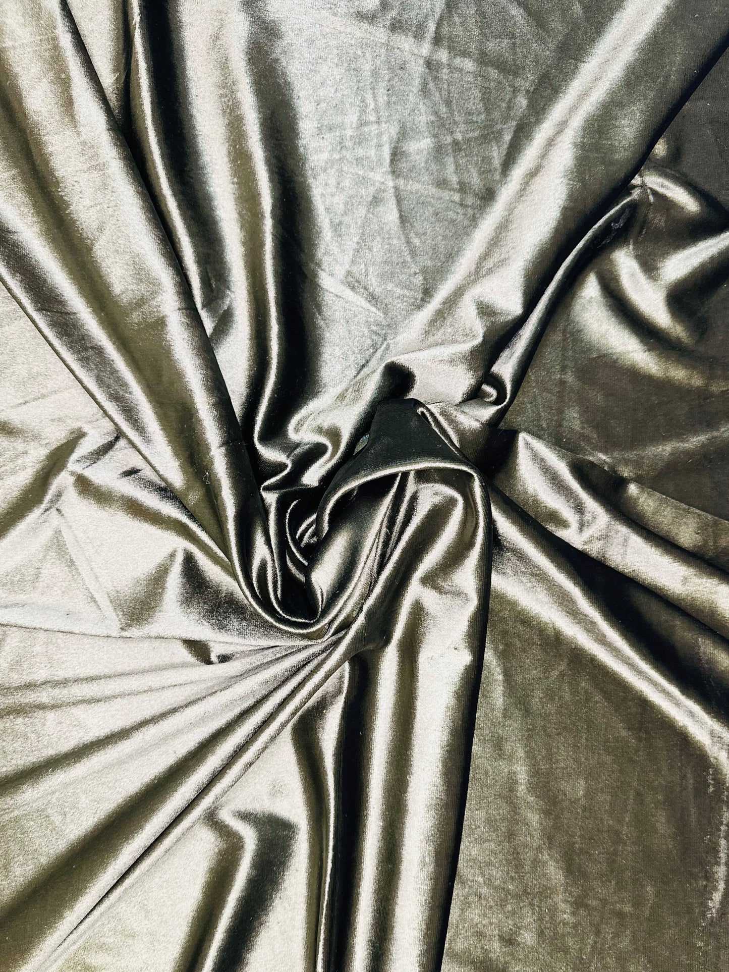 Light Green Plain Velvet