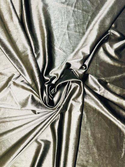 Light Green Plain Velvet