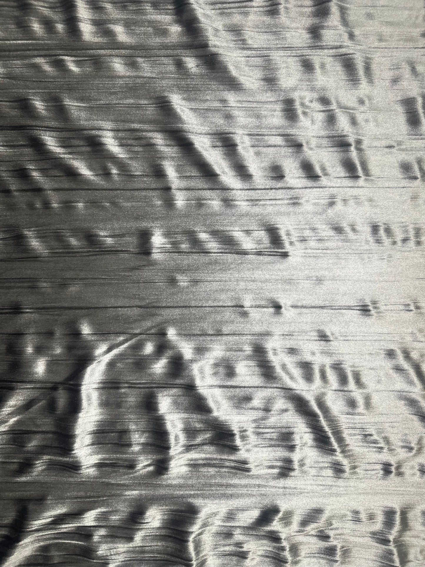 Crinkled Silver Velvet