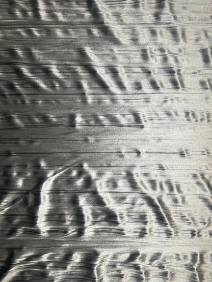 Crinkled Silver Velvet