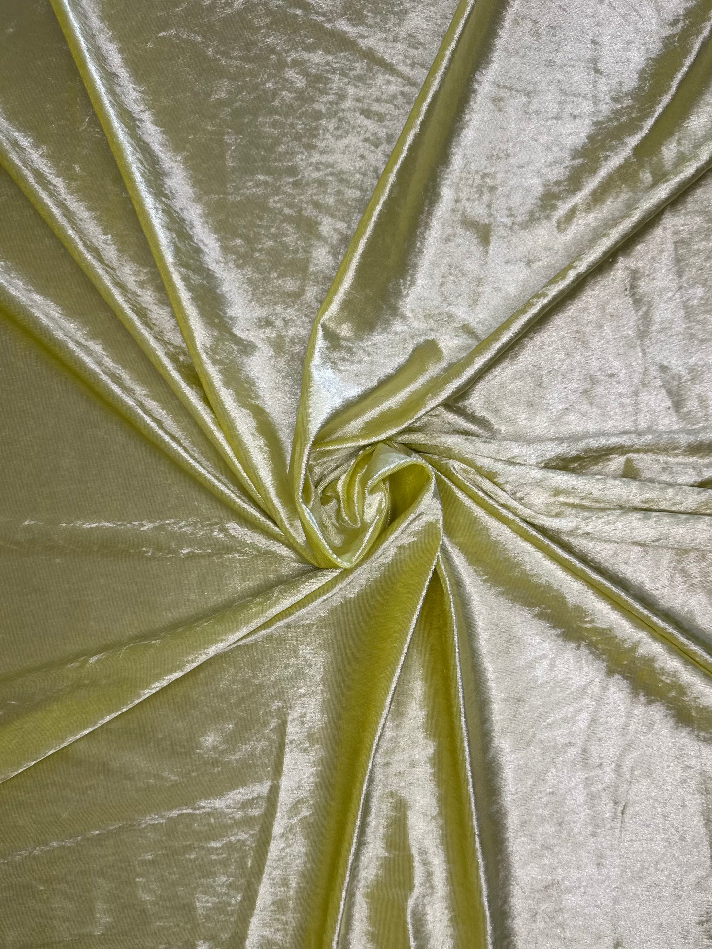 Yellow Crushed Velvet