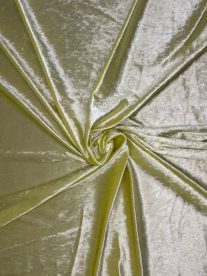 Yellow Crushed Velvet