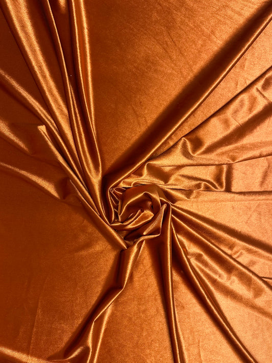 Copper Plain Velvet
