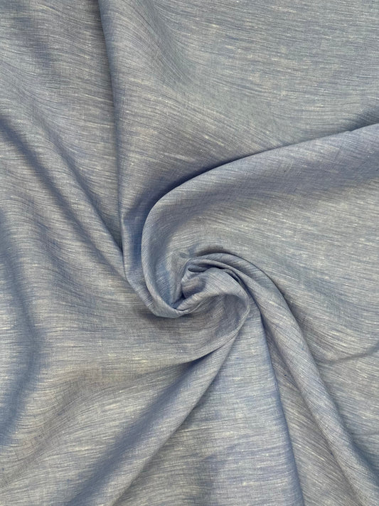 100% Irish linen Blue