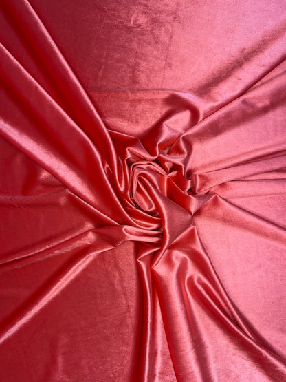 Hot Pink Plain Velvet