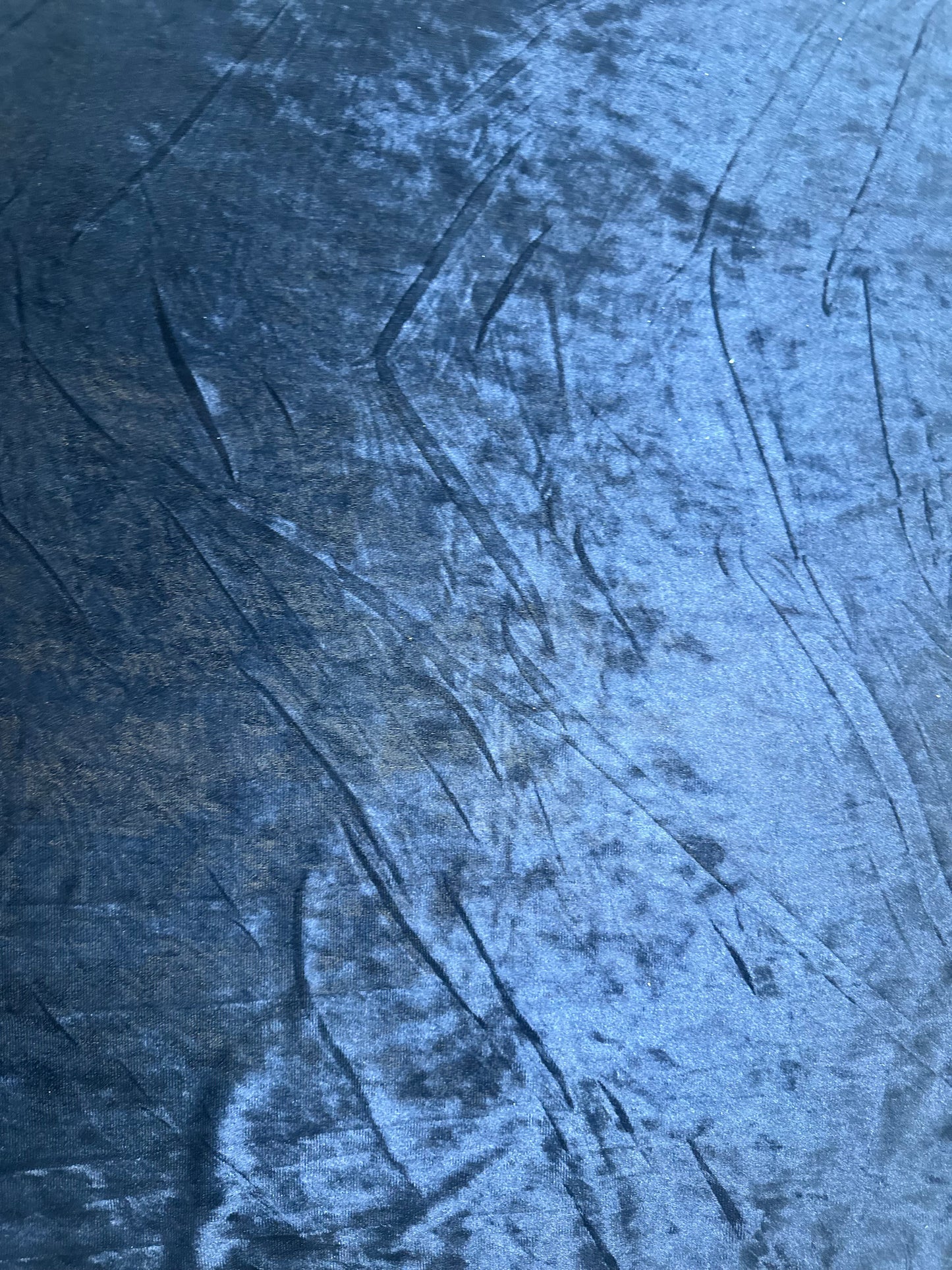 Blue Crushed Velvet