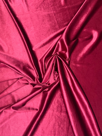 Burgundy Plain Velvet￼