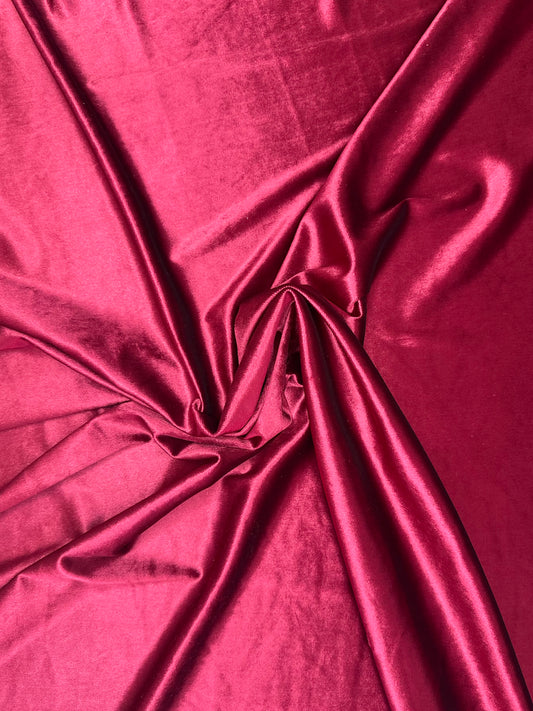 Burgundy Plain Velvet￼