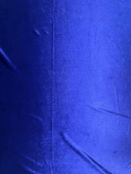 Royal Blue Plain Velvet