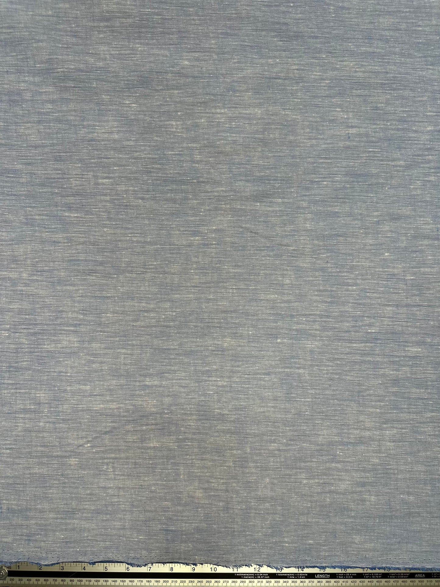 100% Irish linen Blue