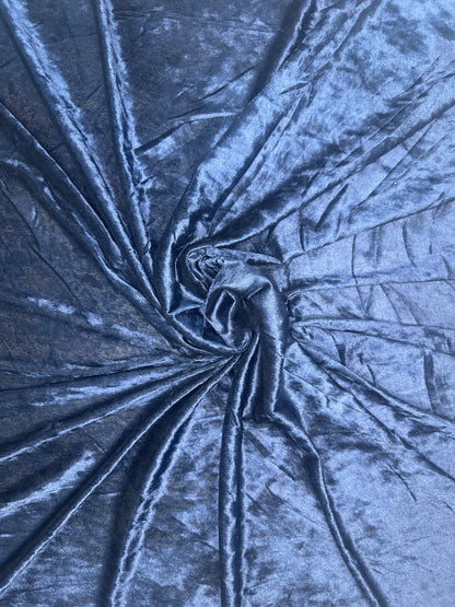 Blue Crushed Velvet
