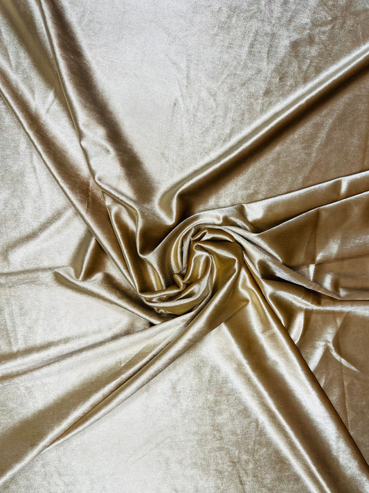 Light Gold Plain Velvet