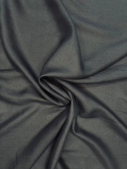 100% Irish linen Black