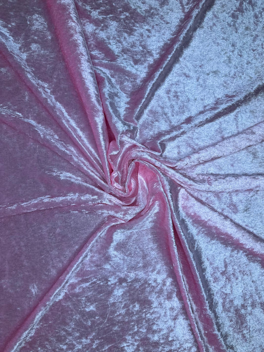 Light Pink Crushed Velvet