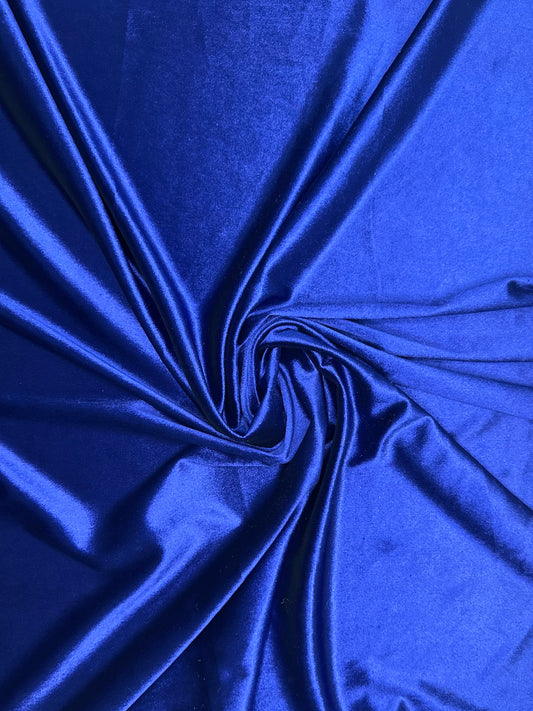 Royal Blue Plain Velvet