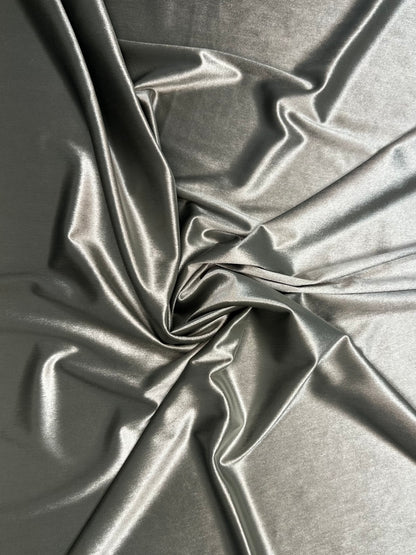 Silver Plain Velvet