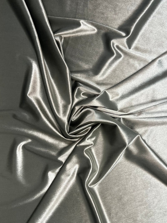 Silver Plain Velvet